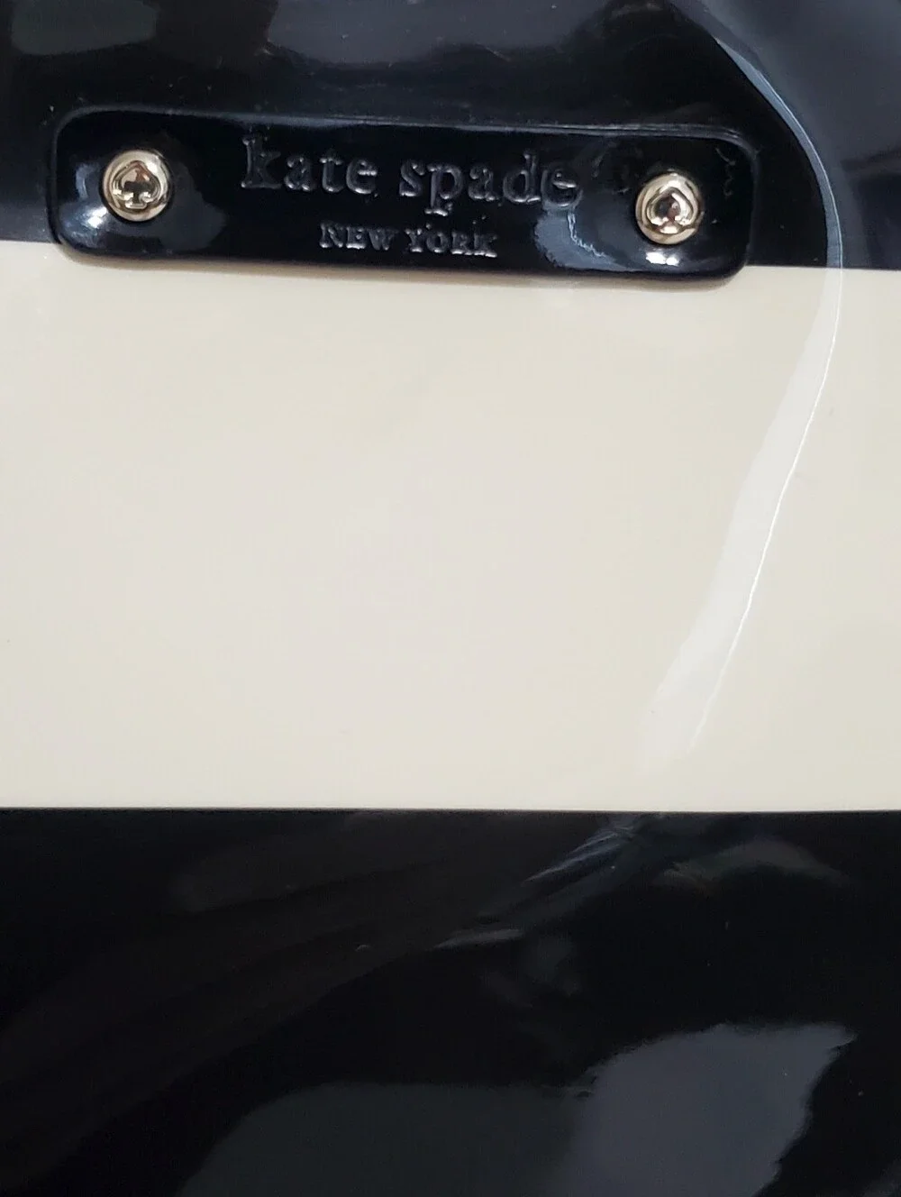 Kate Spade Penn Valley Sophie Tote Ivory Black Striped